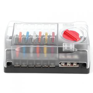 Boîte à fusibles de distribution d'énergie à 12 Circuits avec deux barres omnibus positives et <span class=keywords><strong>bus</strong></span> neg - Product Image 2