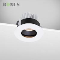 Spot COB réglable de 9W pour hôtel, plafonnier encastré au mur à LED, design moderne