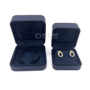 Cajas de Piel Sintética PU Premium Azules de Alta Gama Personalizadas para Collares, Pulseras, Anillos, Pendientes, Joyas - Product Image 6