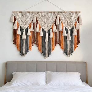 Factory Customized Handmade Cotton Boho <b>Wall</b> <b>Decor</b> Dye Macrame Eco-Friendly High Quality <b>Large</b> Bohemian <b>Wall</b> Hanging - Product Image 1