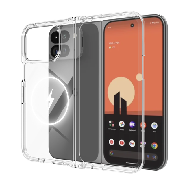For Google Pixel 6 7 8 9 10 Pro Case Clear TPU Back Cover Magnetic Wireless Charging Case for Google Pixel 6 7 8 9 10 Pro Fold