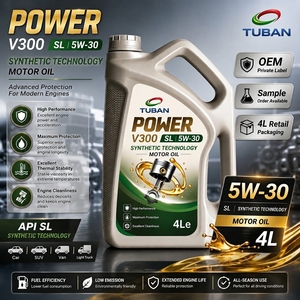 น้ำมันเครื่องสังเคราะห์ 5W30 เทคโนโลยีสังเคราะห์ API SL สำหรับรถยนต์เบนซิน OEM แบรนด์ส่วนตัว 4 ลิตร 5 ลิตร - Product Image 3