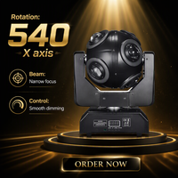 Projecteur de scène rotatif Universe 1 à tête mobile, effet faisceau LED RGBW, activé par son DMX pour KTV et clubs