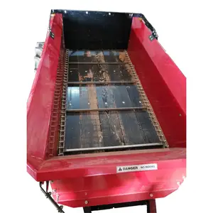 Condicionador manual acionado por PTO de alta qualidade, funil de ferro, espalhador de fertilizante de discos duplos