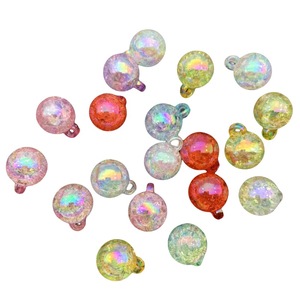 Iridescent Shattered Texture <b>Beads</b> Round <b>Plastic</b> Resin For Bracelet Making Jewelry Findings Components Wholesale Yiwu Origin - Product Image 5