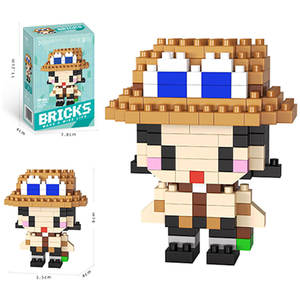 Nouveauté : Blocs d'animation, briques de dessins animés, jouets, figurines d'action d'anime pour enfants, blocs de construction, jouets à assembler soi-même, compatibles - Product Image 4