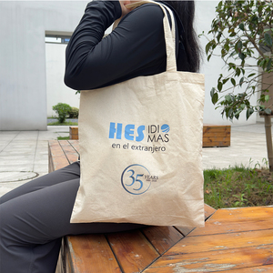Bolsa de Compras de Lona de Algodón Reciclable, Bolsa de Compras Ecológica de Primera Calidad, Bolsa de Hombro Duradera que Combina con Todo - Product Image 4