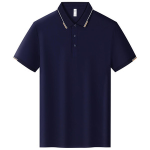 Polo Shirt Black Polyester Short Sleeve Solid Color Workwear Daily Use - Product Image 3