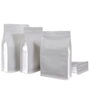 Resealable Square Paper Pouches <b>Bag</b> 25X35cm Kraft Flat Bottom <b>Bags</b> With Zip Lock Promotional Pack - Product Image 1
