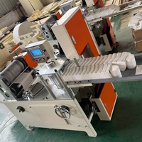 Máquina de alta velocidad para fabricar servilletas de papel 150m/min 800-1500pcs/min con grabado y conteo para fábricas de pañuelos