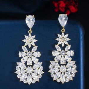 Pendientes y Colgantes de Circonia con Flores Coloridas, Accesorio Imprescindible para los Amantes de la Moda Europea y Americana - Product Image 5