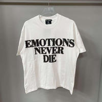 T-shirt Homme Personnalisé avec Lettres Imprimées, Strass et Motifs Mixtes, Qualité Supérieure, Collection Été