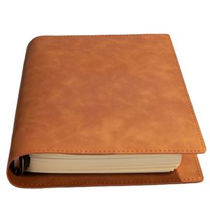 Quality Soft Leather Hardcover Thermal Binding A5 Detachable Loose Leaf Multifunctional Notebook with High Aesthetic Value Diary - Product Image 1