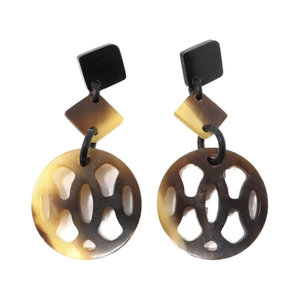 Boucles d'oreilles clous pour femmes Javed Handicrafts, design unique, style vintage, nouvelle forme, corne de buffle, couleur et taille personnalisées, tendance - Product Image 1