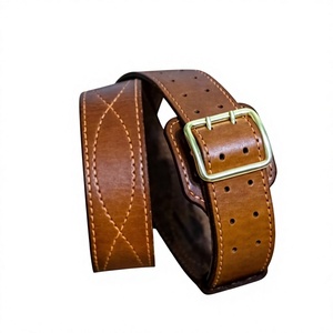 Ceintures en cuir de vachette BS INTERNATIONAL NA195 en gros, ensembles cadeaux, ceinture en cuir vintage de luxe avec boucle à ardillon en acier et design carré - Product Image 2