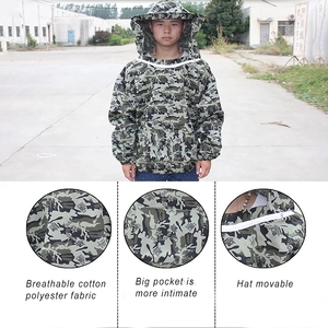 Combinaison de protection professionnelle Anti-abeille, fournitures pour la maison, ferme avec capuche, unisexe, Apiculture, vêtements, voile - Product Image 3