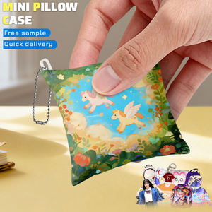 OEM ODM Kundenspezifisches Design Niedliches Dakimakura Charm Anime Plüschkissen Mini Dakimakura Schlüsselanhänger - Product Image 6