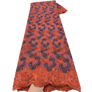 <span class=keywords><strong>Dentelle</strong></span> <span class=keywords><strong>blanche</strong></span> en coton pour tissus de <span class=keywords><strong>robe</strong></span> en voile suisse, écologique, pour <span class=keywords><strong>robe</strong></span> de mariée nigériane décorée de strass - Product Image 1