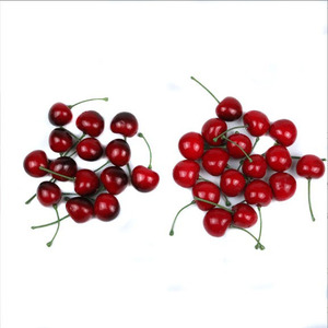 Duolang F-019 200 Piezas/Bolsa, <span class=keywords><strong>Frutas</strong></span> Artificiales de Espuma de Cereza Roja para Decoración de Interiores, Cuentas Sueltas Ornamentales para Simulación de Fiestas - Product Image 5