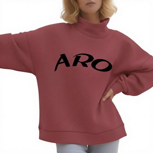 Servicio Mayorista OEM ODM, Sudadera de Punto de Invierno Ecológica, de Color Sólido, Casual, con Logotipo Bordado Personalizado en la Parte Delantera - Product Image 1
