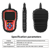 Lector de Códigos OBD Automotriz Profesional, Herramientas de Diagnóstico para Todos los Autos con Protocolo OBDII CAN, Voltaje Universal 8V-18V, Gran Venta
