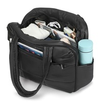 Nouveauté : Sac à main matelassé sur mesure, résistant à l'eau, avec fermeture éclair, style puffer, portefeuille tendance, sac de shopping rembourré en nylon