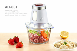 Electric Food Chopper Meat Grinder Stainless Steel Blades <b>AC</b> Motor Household Appliance - Product Image 3