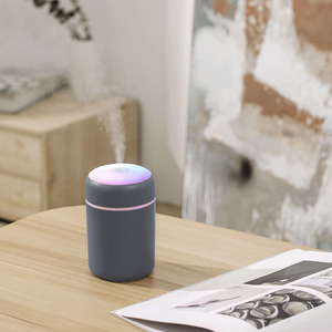 Mini humidificador de aire portátil con taza de luz LED, niebla de pulverización de 300ml, difusor de aceite esencial de Aroma húmedo doble, humidificadores de aire para coche H2O - Product Image 4