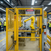 Filet d'isolation de sécurité étanche galvanisé certifié CE, clôture de sécurité pour robots, clôture de protection pour ateliers et entrepôts, construction de rail de clôture