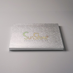 Sunshine Custom Thickness <b>Square</b> <b>Cake</b> Drum Food Grade Waterproof Gold Foil 8 10 12 14 16 Inch Corrugated Paper <b>Cake</b> Base <b>Board</b> - Product Image 4