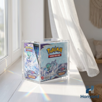 Étagère de présentation en acrylique transparente, écologique, anti-UV, pour cartes Pokémon, anti-poussière, boîte de présentation pour 30 boosters japonais