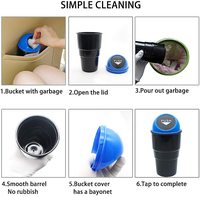 Poubelle en plastique Abs pour voiture, flexible, Mini corbeille pour véhicule