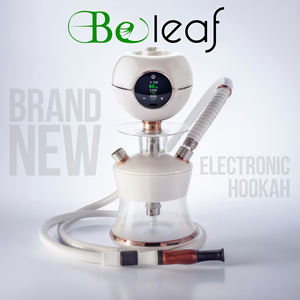 Chicha électrique de voyage mini de luxe avec LED, bol en acrylique miroir givré, <span class=keywords><strong>Beleaf</strong></span> Factory, vente en gros, rechargeable, coffret cadeau - Product Image 2