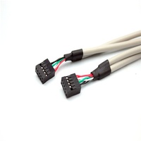 Cable deflector USB 2,0 Dupont de 9 pines a 4 puertos, deflector para ordenador de marco principal, 30cm, disponible