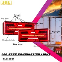 Grande taille 36cm avec la combinaison triangulaire de réflecteur LED allume l'éclairage de camion de remorque de LED