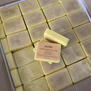 Créez votre propre marque de savon à <span class=keywords><strong>l</strong></span>'acide kojique avec un prix d'usine et un savon artisanal au curcuma de haute qualité avec formule biologique OEM - Product Image 3