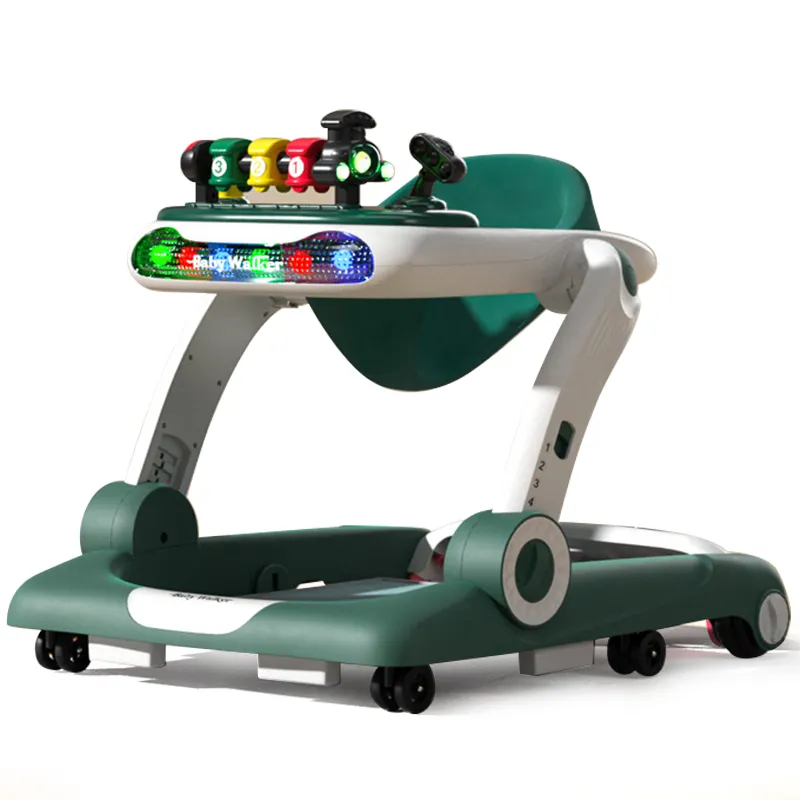 Music Baby-in-1 Sit-to-Stand apprendimento deambulatore con ruote e sedile giocattolo in plastica per bambini