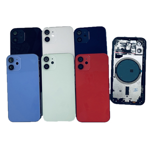 Vỏ điện thoại thay thế có khung cho iPhone <span class=keywords><strong>X</strong></span> <span class=keywords><strong>11</strong></span> 12 mini 12 Pro <span class=keywords><strong>13</strong></span> 14 Pro Max, mặt lưng kính, nắp pin - Product Image 1