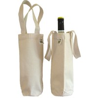 Housse en toile de lin écologique, fourre-tout pour bouteille, en coton ciré, logo personnalisé, vente en gros, 10 pièces