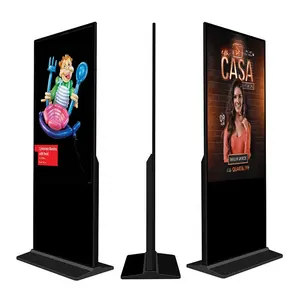 43 inch Indoor Subway Floor-stand Ultrathin Touch Screen Ads Digital Signage Lcd Displays