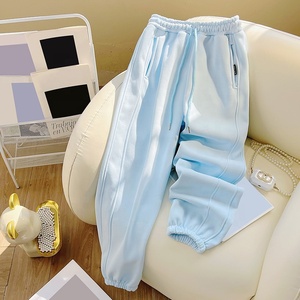 Pantalon de <span class=keywords><strong>jogging</strong></span> décontracté et tendance pour femme, couleur unie, épais, de haute qualité, collection automne-hiver 2026, à prix réduit - Product Image 4
