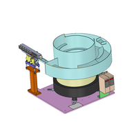 Alimentateur centrifuge automatique hybride pour l'orientation ultra-rapide de capuchons en plastique symétriques