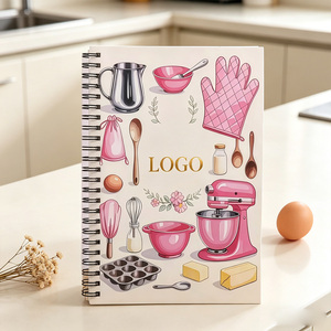 <span class=keywords><strong>Cuaderno</strong></span> de Recetas Espiral A5 con Logotipo Personalizado, 52 Hojas, Cubierta de Papel, Diario de Cocina, Planificador, Regalo, Personalización en Pequeñas Cantidades - Product Image 1
