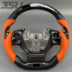 Volante de Fibra de Carbono con Agarre Cómodo, Apto para <span class=keywords><strong>Lexus</strong></span> IS NS GS RS 250 <span class=keywords><strong>350</strong></span> 500 <span class=keywords><strong>F</strong></span>, Volante Nuevo y Mejorado, Piezas de Auto - Product Image 1