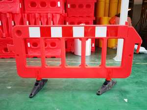 Venta caliente Barandilla de seguridad vial Tráfico Plástico Barrera flexible Cerca del sitio de construcción - Product Image 3
