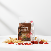 Sachets de thé aux cinq trésors naturels au ginseng, sans caféine, à base de plantes, qualité supérieure standard, vente en gros professionnelle, best-seller