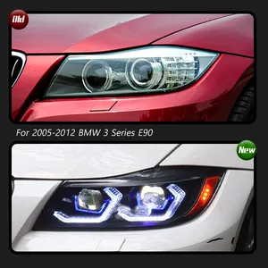 <span class=keywords><strong>Fari</strong></span> <span class=keywords><strong>Anteriori</strong></span> TYPY per <span class=keywords><strong>BMW</strong></span> Serie 3 <span class=keywords><strong>E90</strong></span> 2005-2012 Proiettore a LED Luce di Marcia Diurna Accessori Auto - Product Image 2