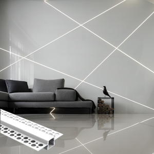 Hot Sale Linear <strong>Light</strong> for Ceiling Plaster <strong>Led</strong> Profile PC Cover Diffused Heat Dissipation t Slot <strong>LED</strong> Channel <strong>Diffuser</strong> Black White - Product Image 4