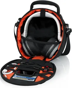 Taşınabilir seyahat kulaklık kılıfı kapak kulaklık yastıklı saklama çantası kulaklık taşıma çantası Pilot havacılık çantası