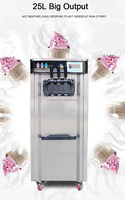 Petite machine à crème glacée molle commerciale